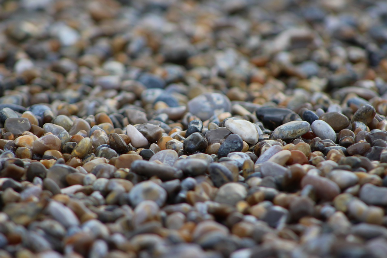 pebbles beach depth of field free photo