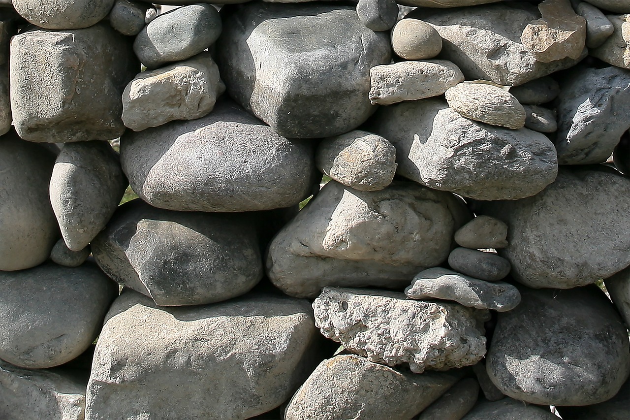 pebbles wall background free photo