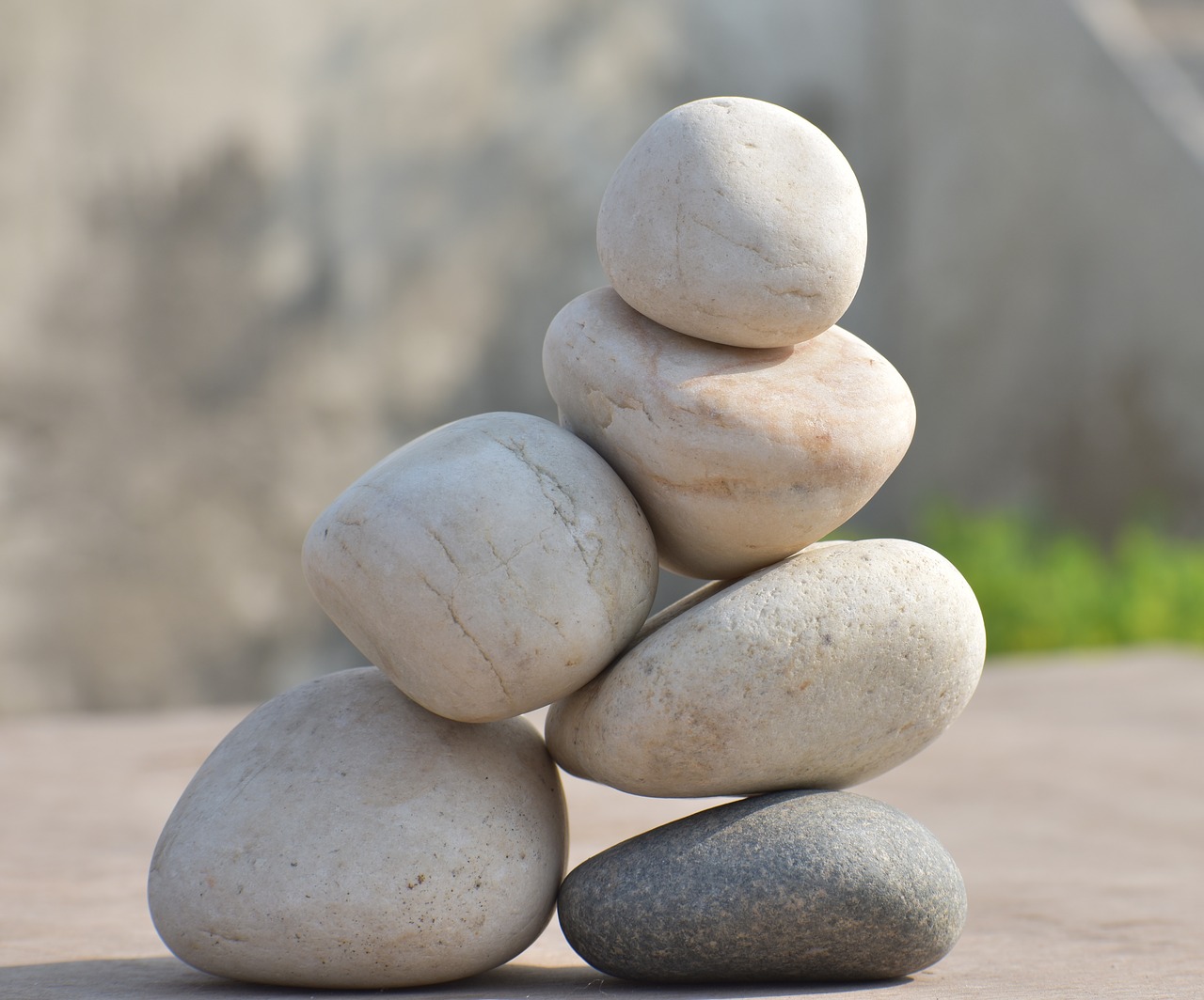 pebbles stones tower of rocks free photo