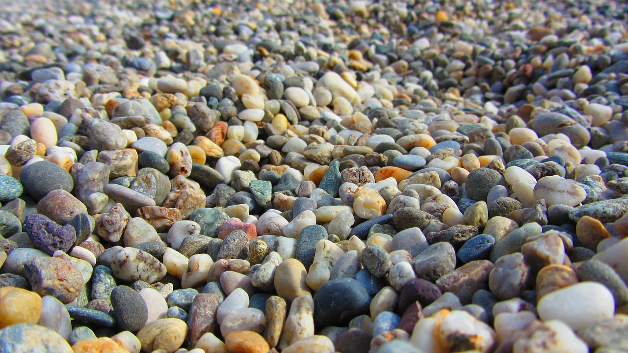 pebbles stones round free photo