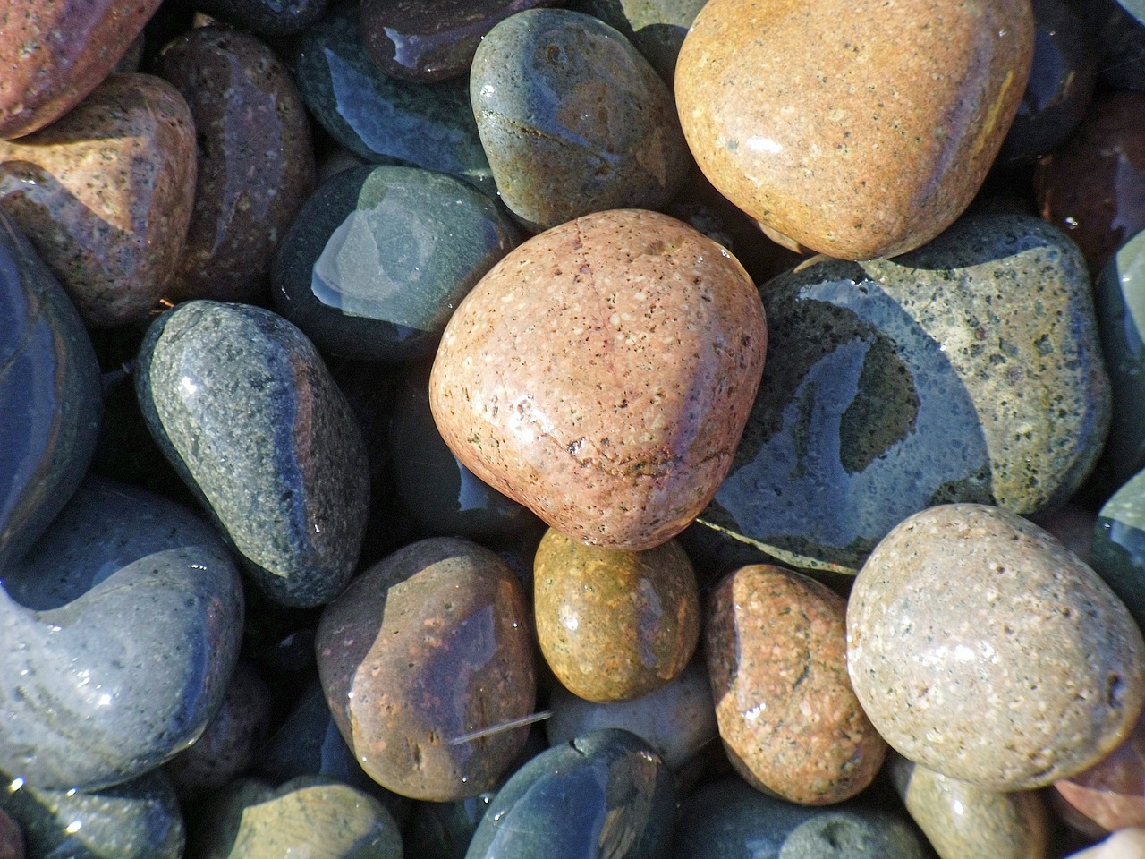 pebbles stone rock free photo