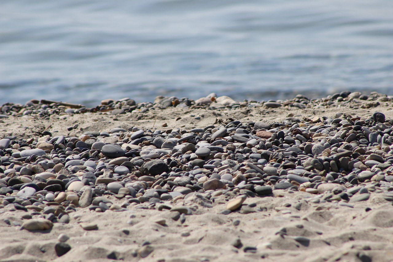 pebbles stones sea free photo