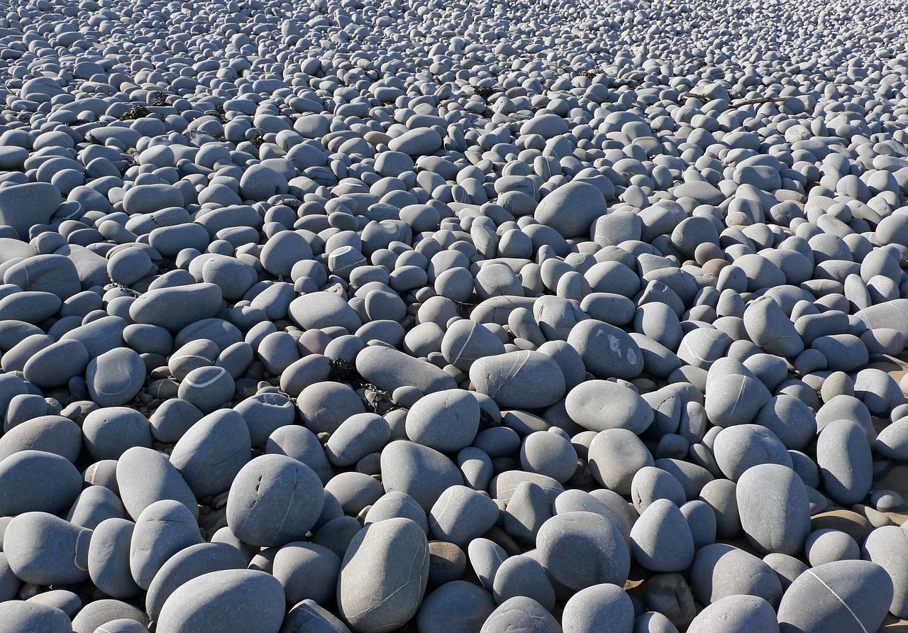 pebbles beach rocks free photo
