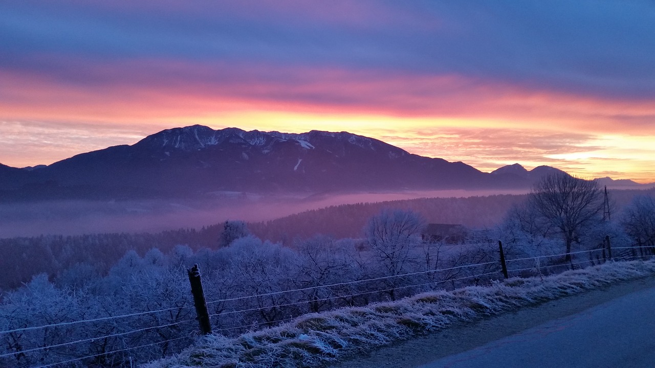 peca mountains slovenia winter free photo