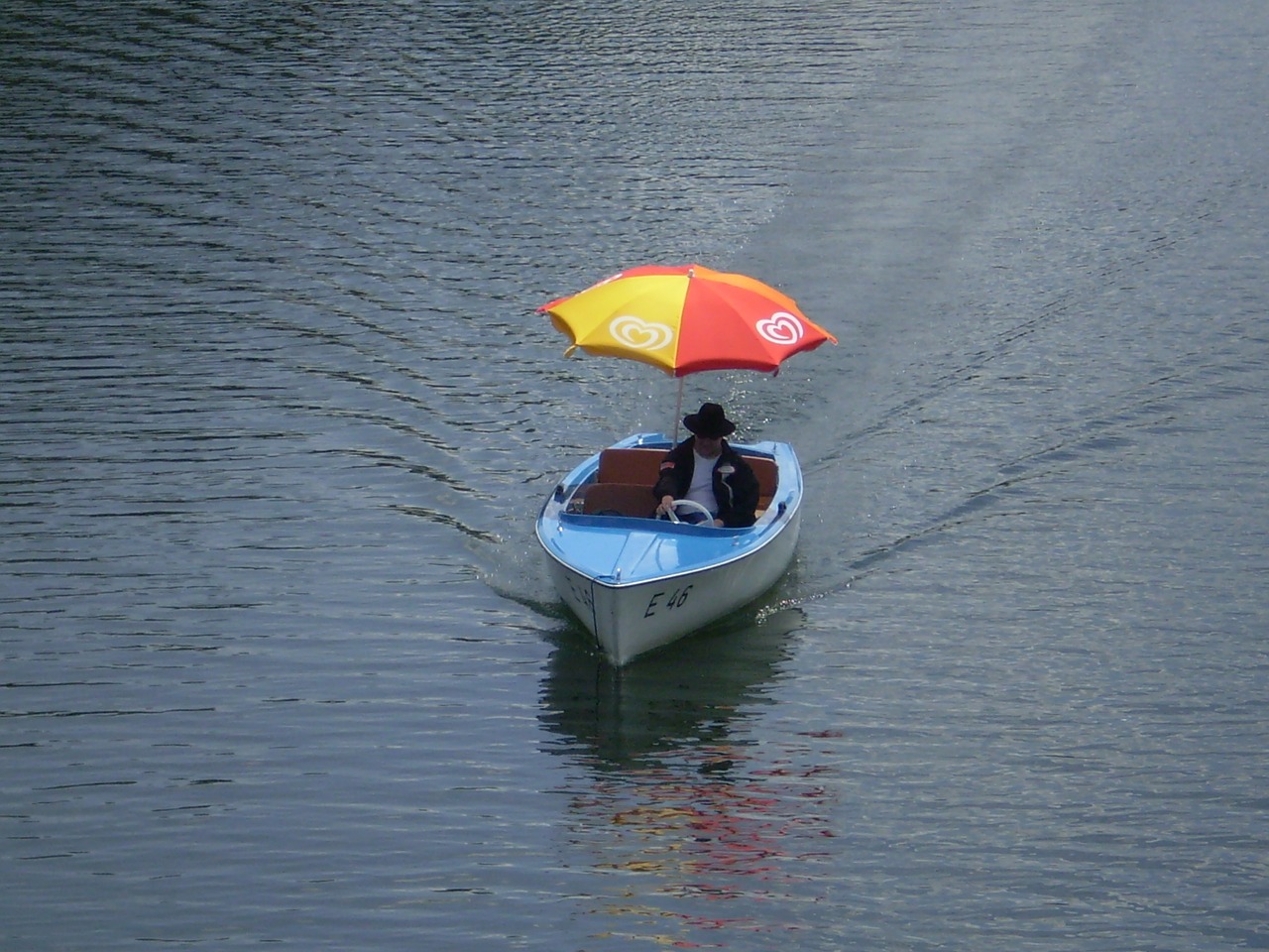 pedal boat parasol river free photo