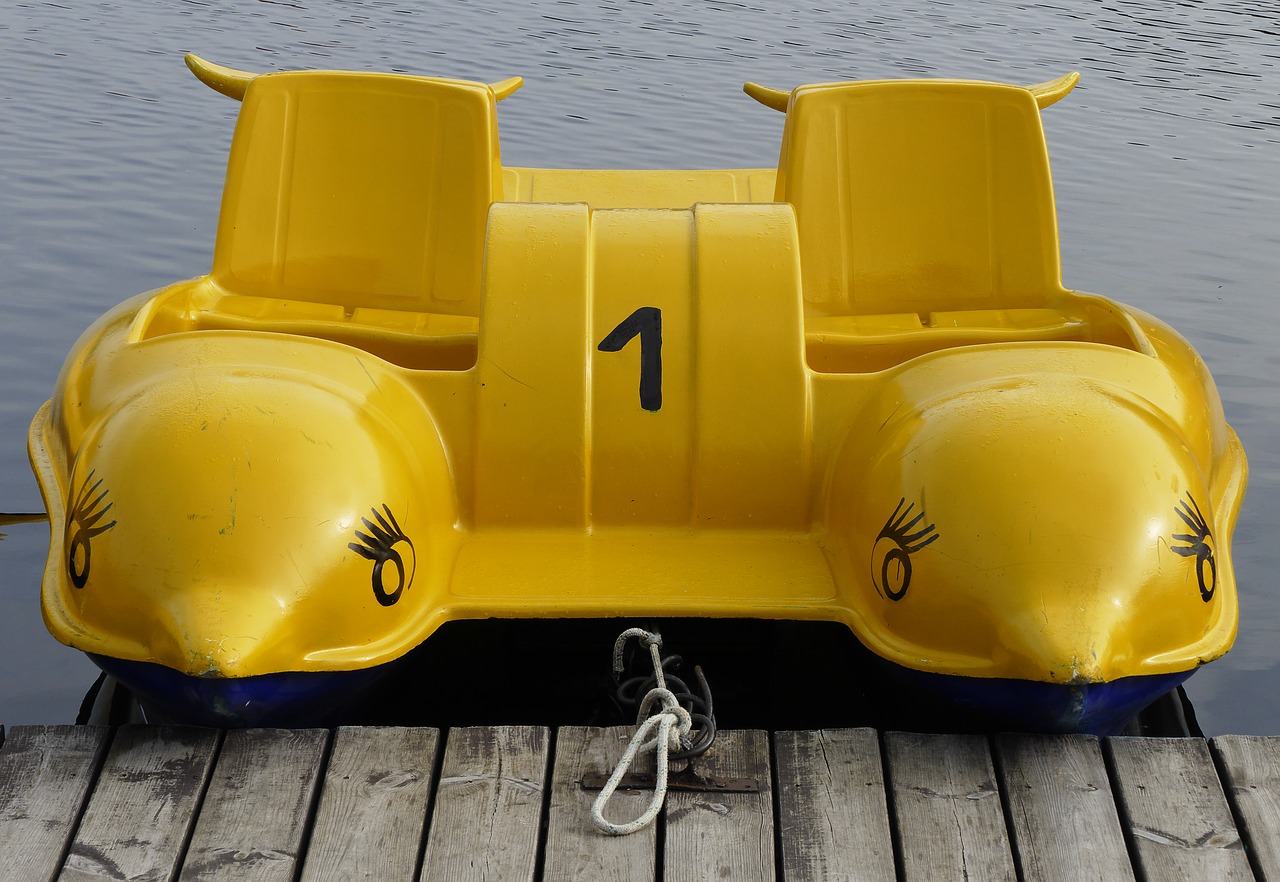 pedal boat jetty galevs lake free photo