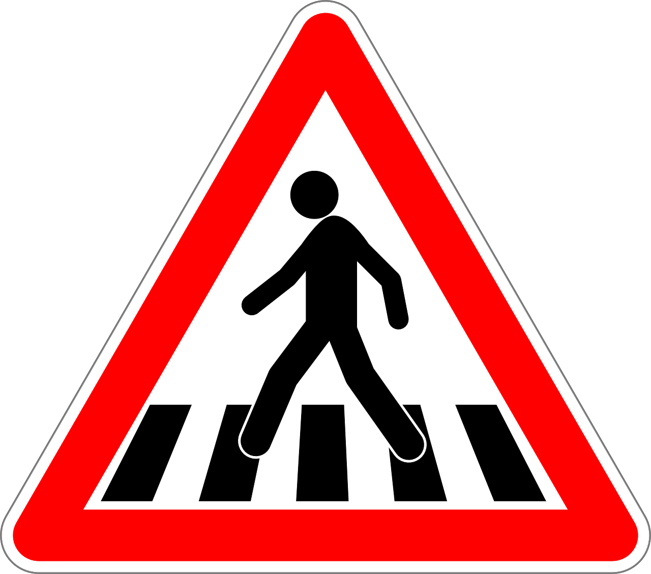 pedestrian crossing traffic sign sign free photo