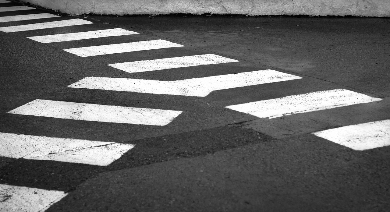 pedestrian crossing  lines  abstract free photo