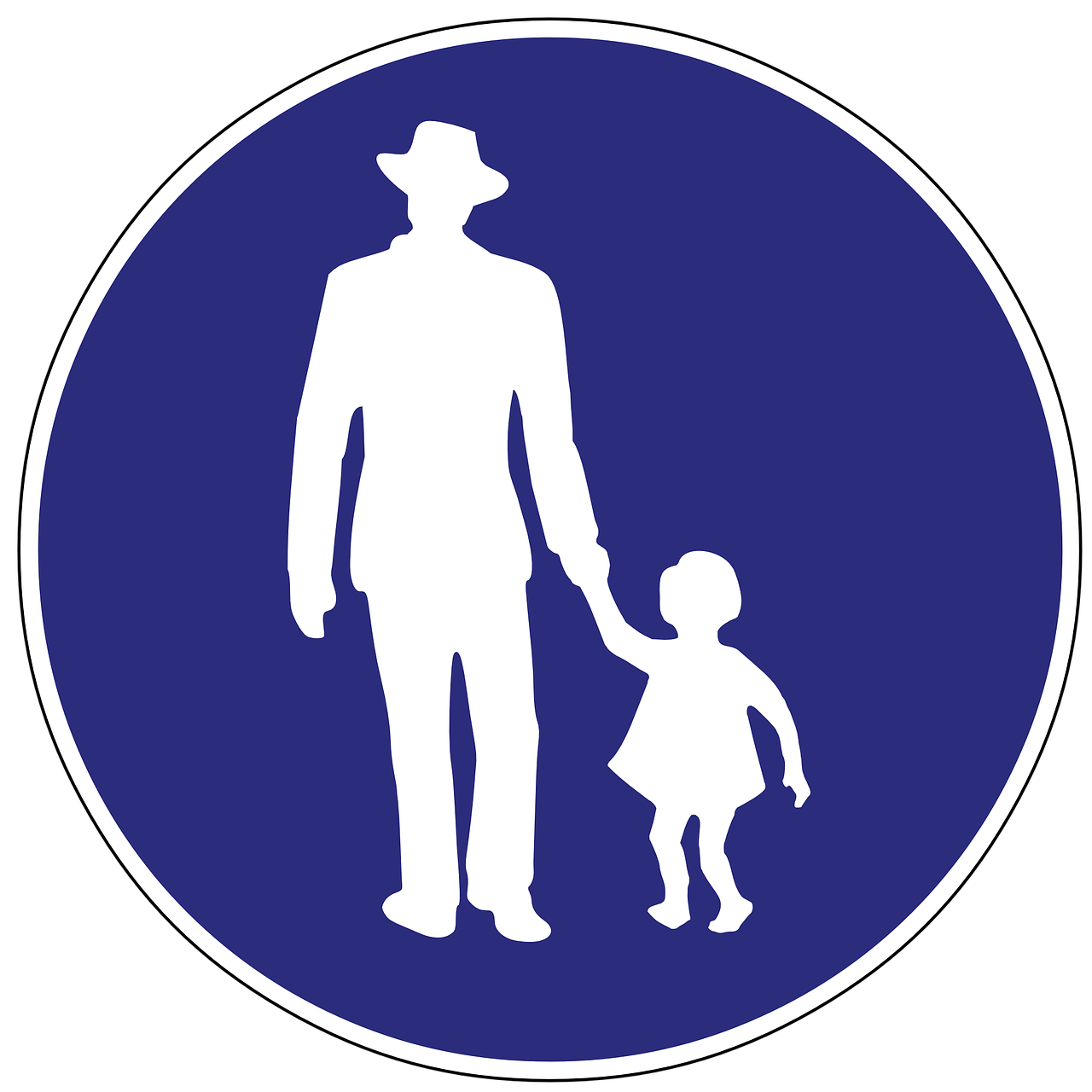 pedestrian crossing sign signage free photo