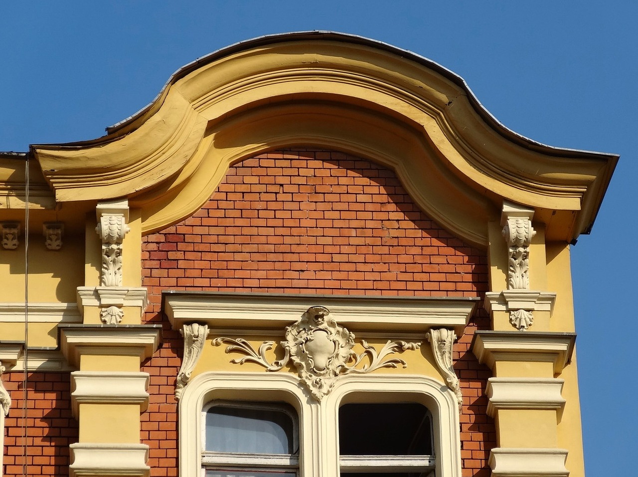 pediment bydgoszcz poland free photo