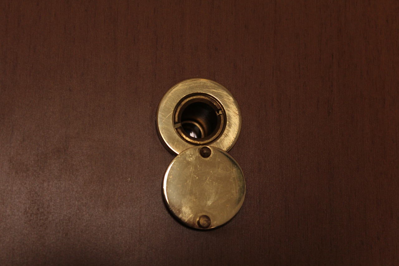 peephole security door door free photo