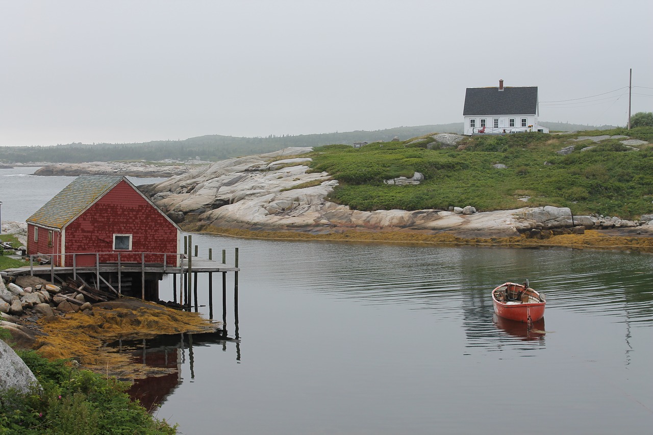 peggy's cove landscape sea free photo