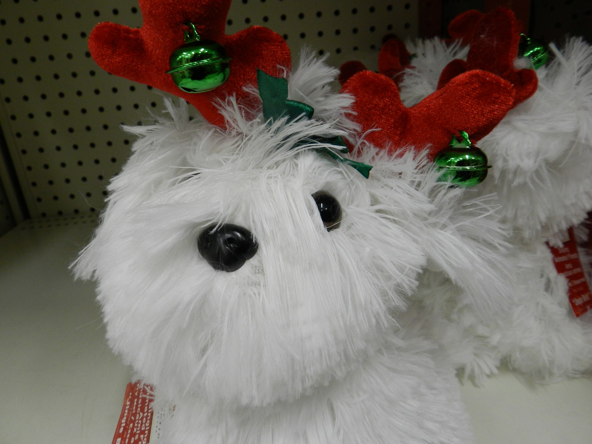 christmas decor plush dog plush christmas free photo