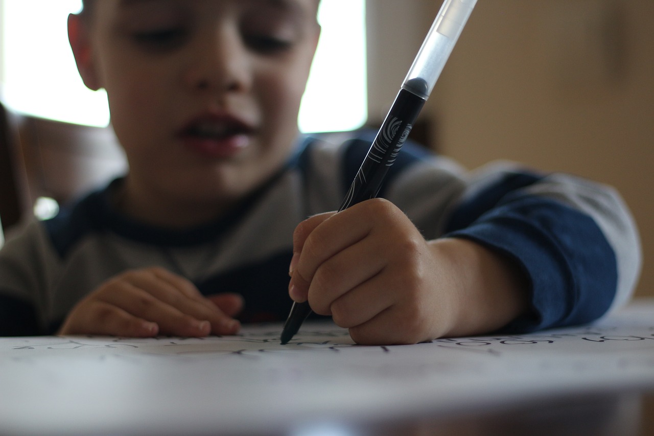 pen child write articles free photo