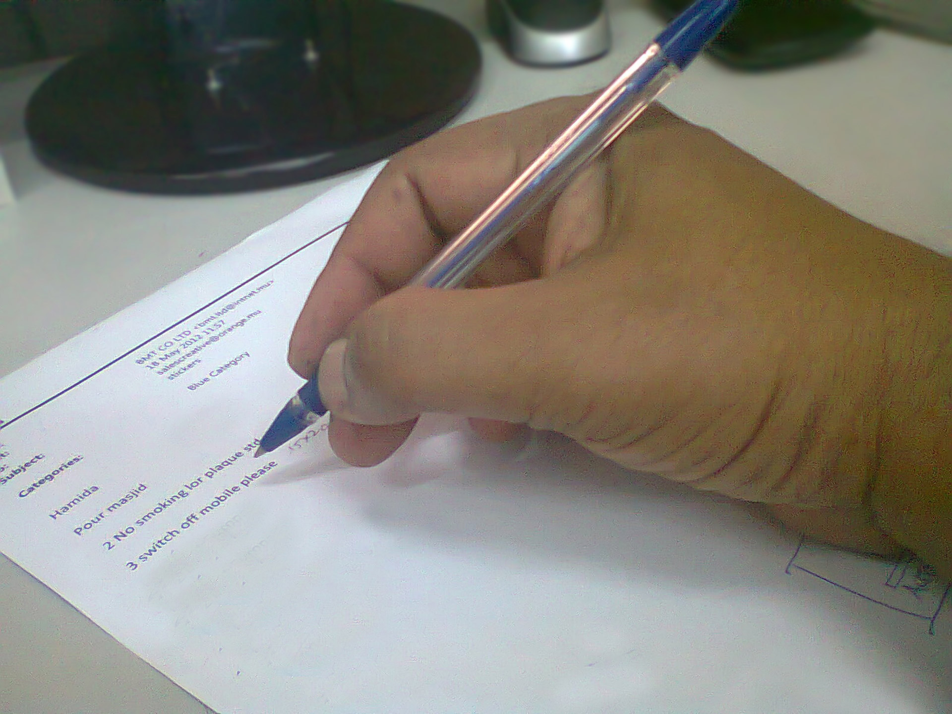 pen writing hand free photo