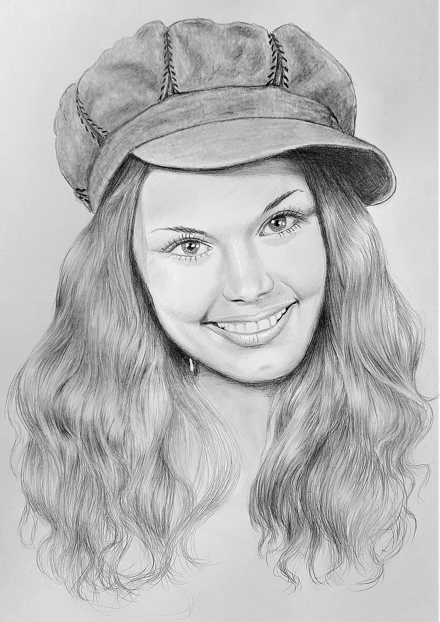 Pencil Sketch of A Beautiful Girl  DesiPainterscom