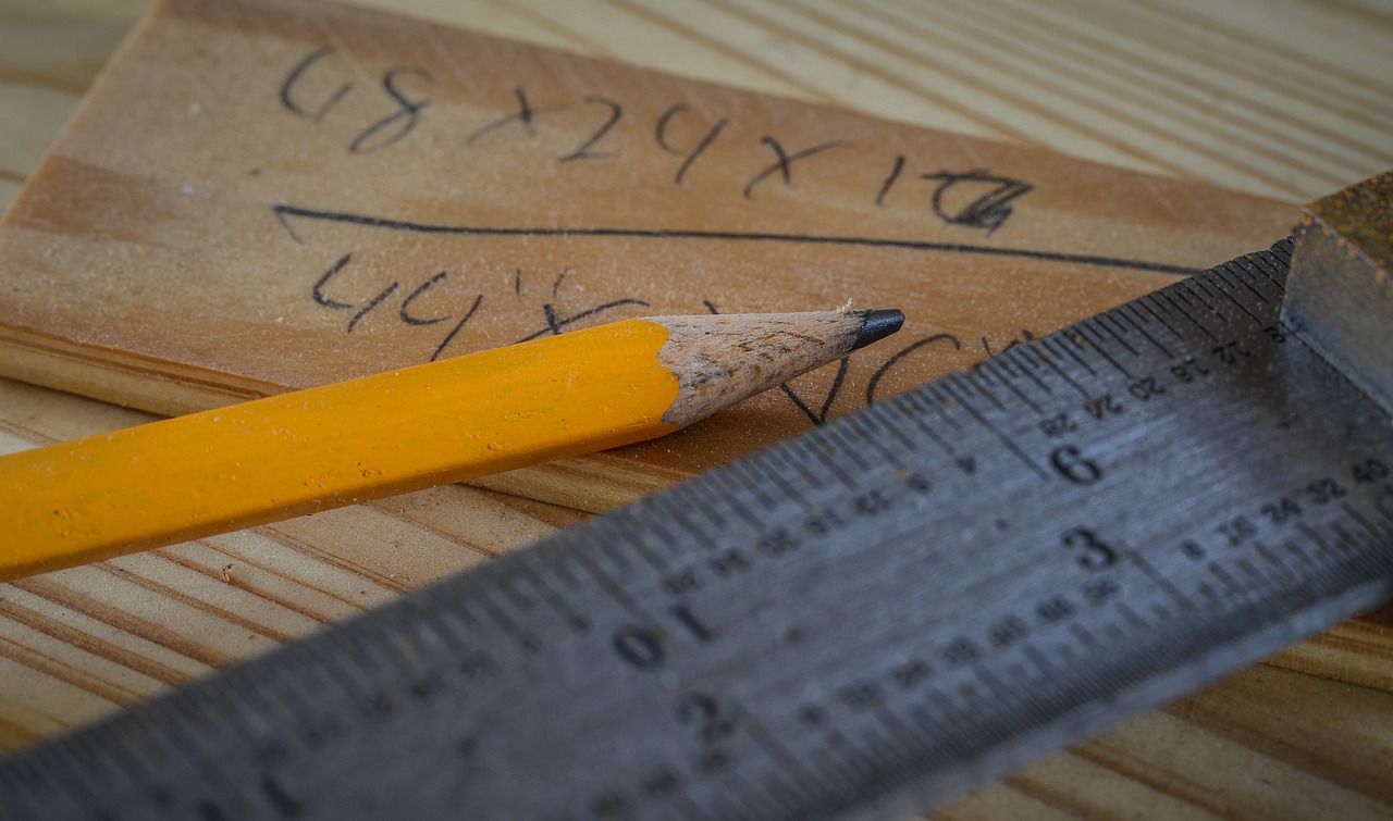 pencil ruler woodworking free photo