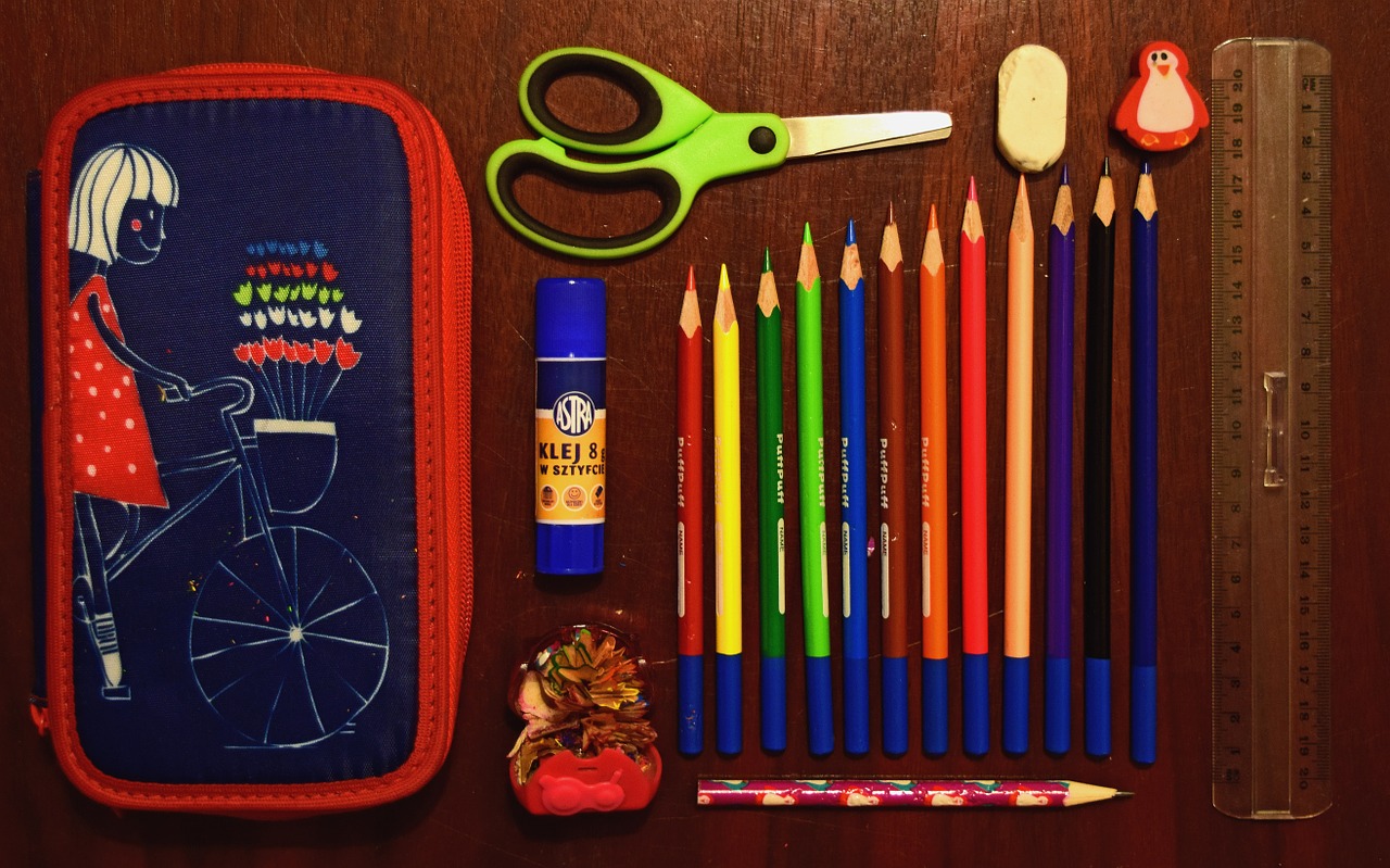 pencil case sissors school free photo