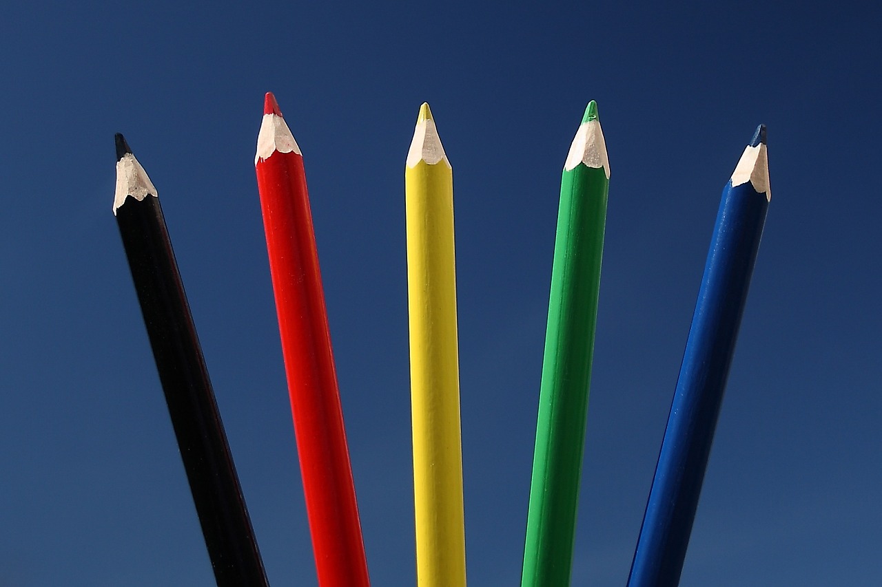 pencils colors colorful free photo