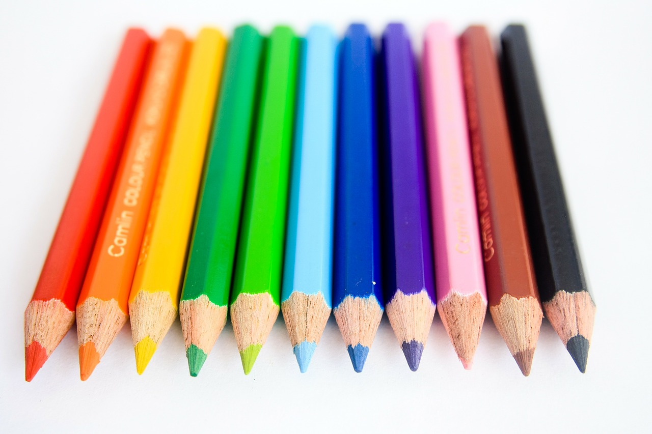 pencils colors green free photo