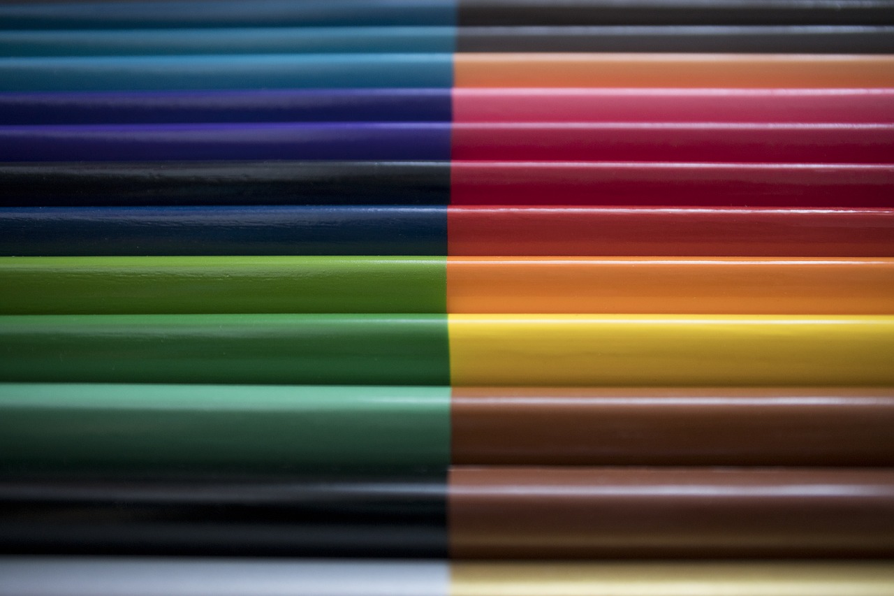 pencils crayons color free photo