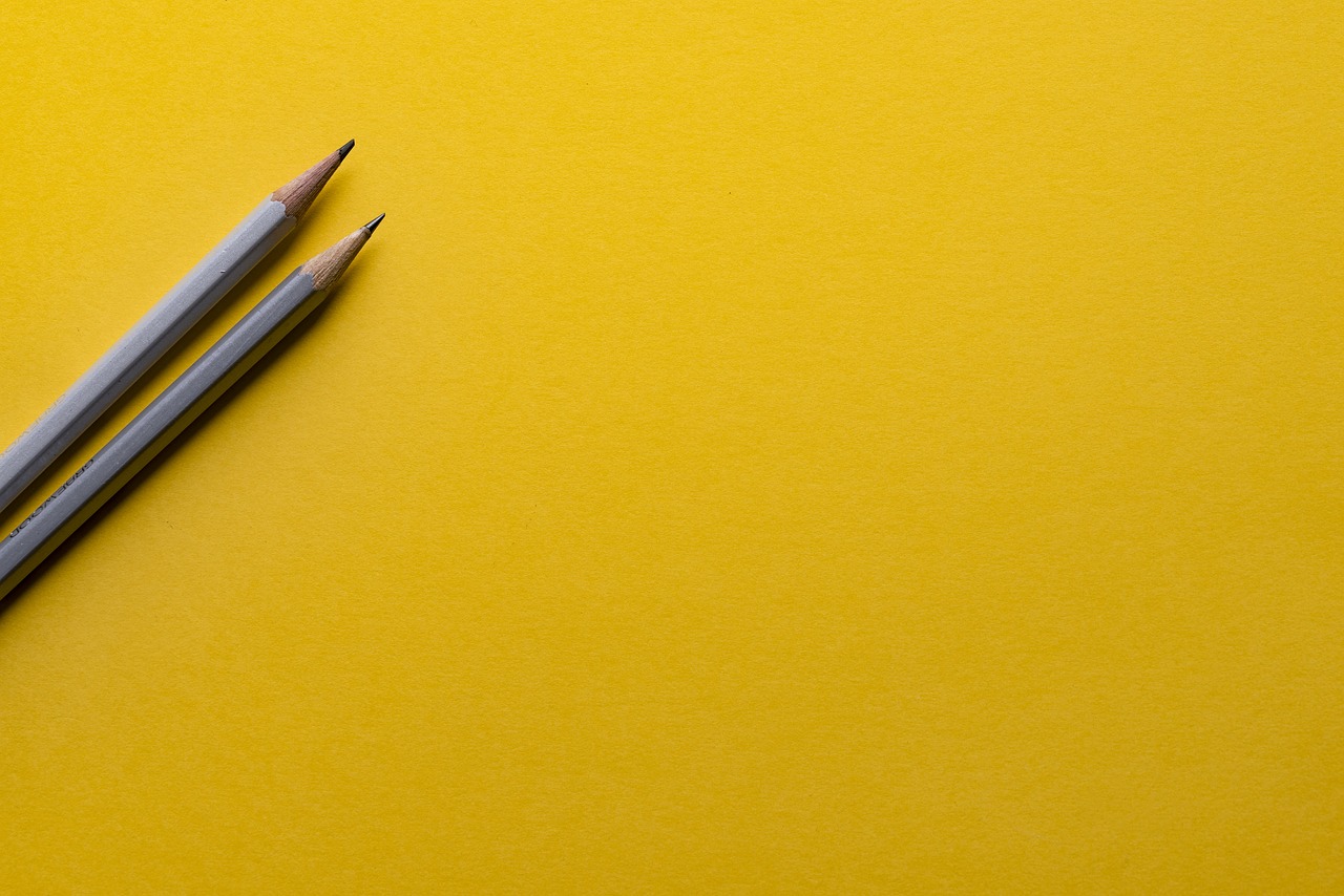 pencils yellow business free photo