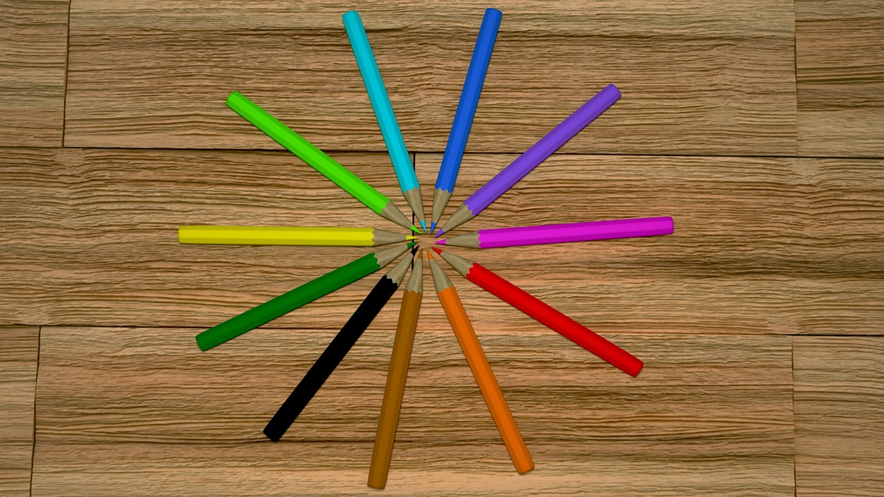 pencils pencils on the floor colored pencils free photo