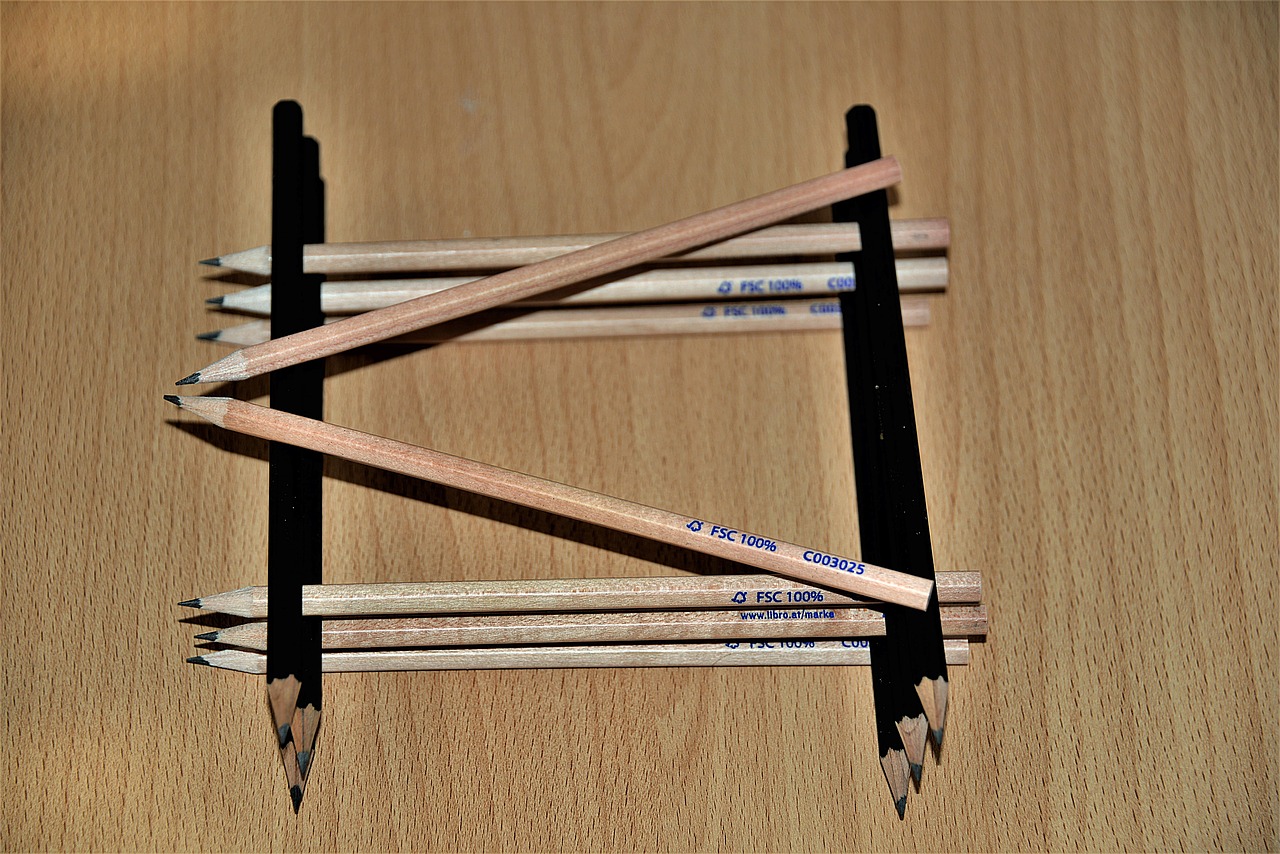pencils  hell  dark free photo