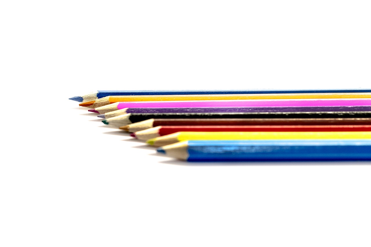 pencils crayons drawing free photo