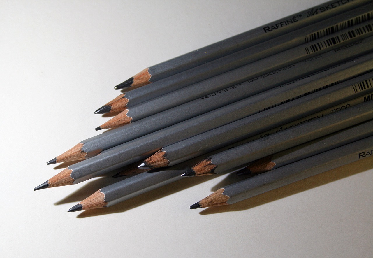 pencils graphite grey free photo