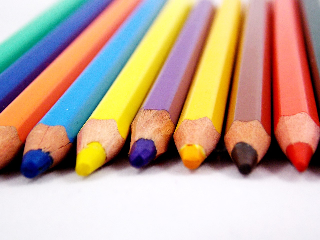 pencils rainbow colored pencils free photo