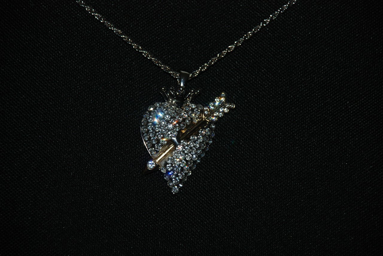 pendant necklace heart free photo