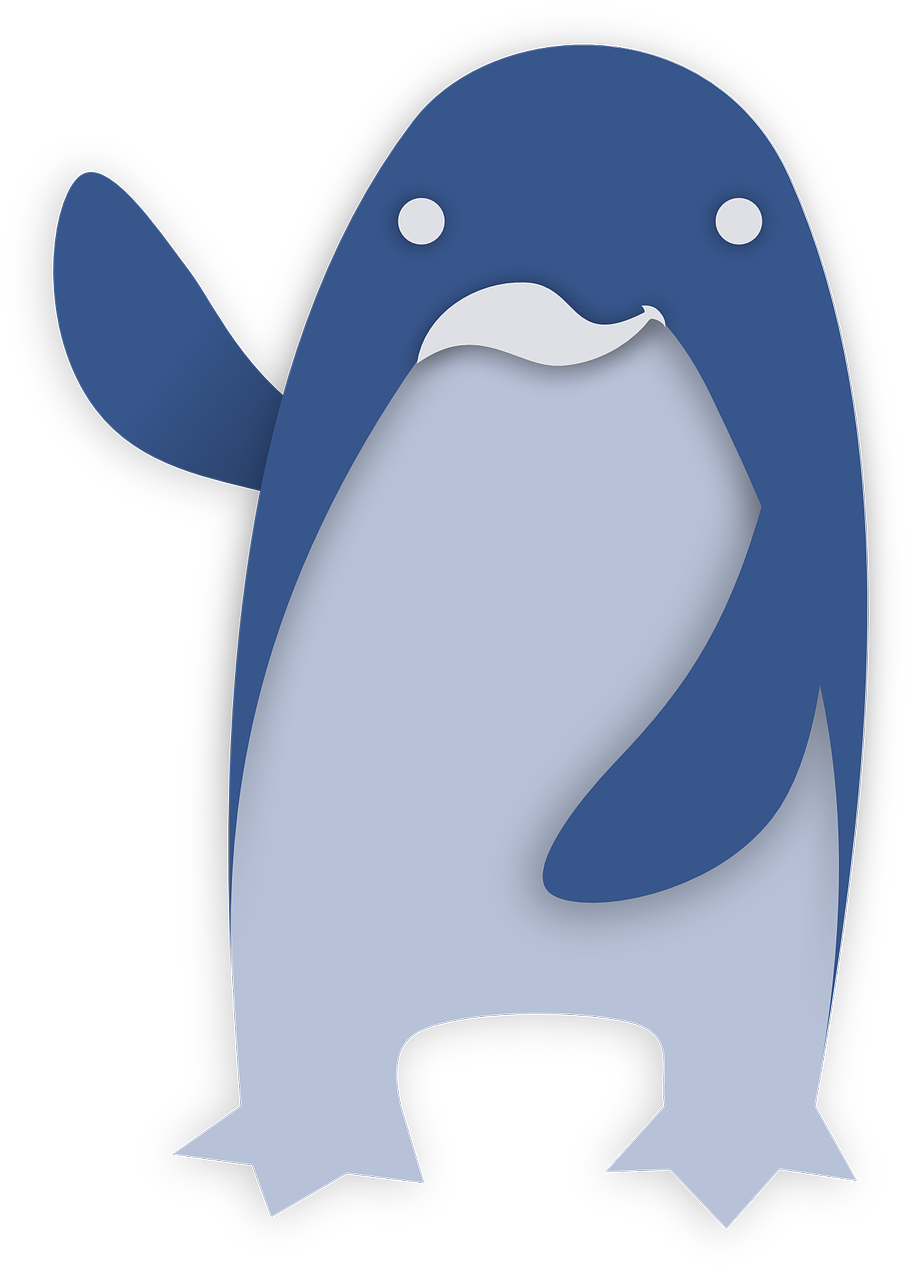 penguin blue tux free photo