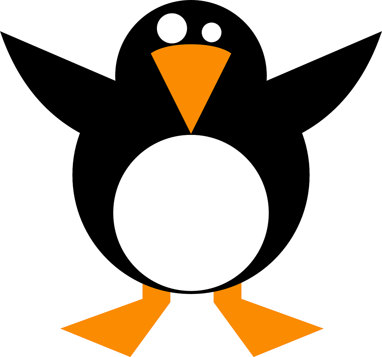 penguin black cold free photo