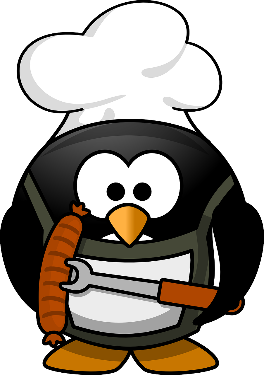 penguin barbecue animal free photo