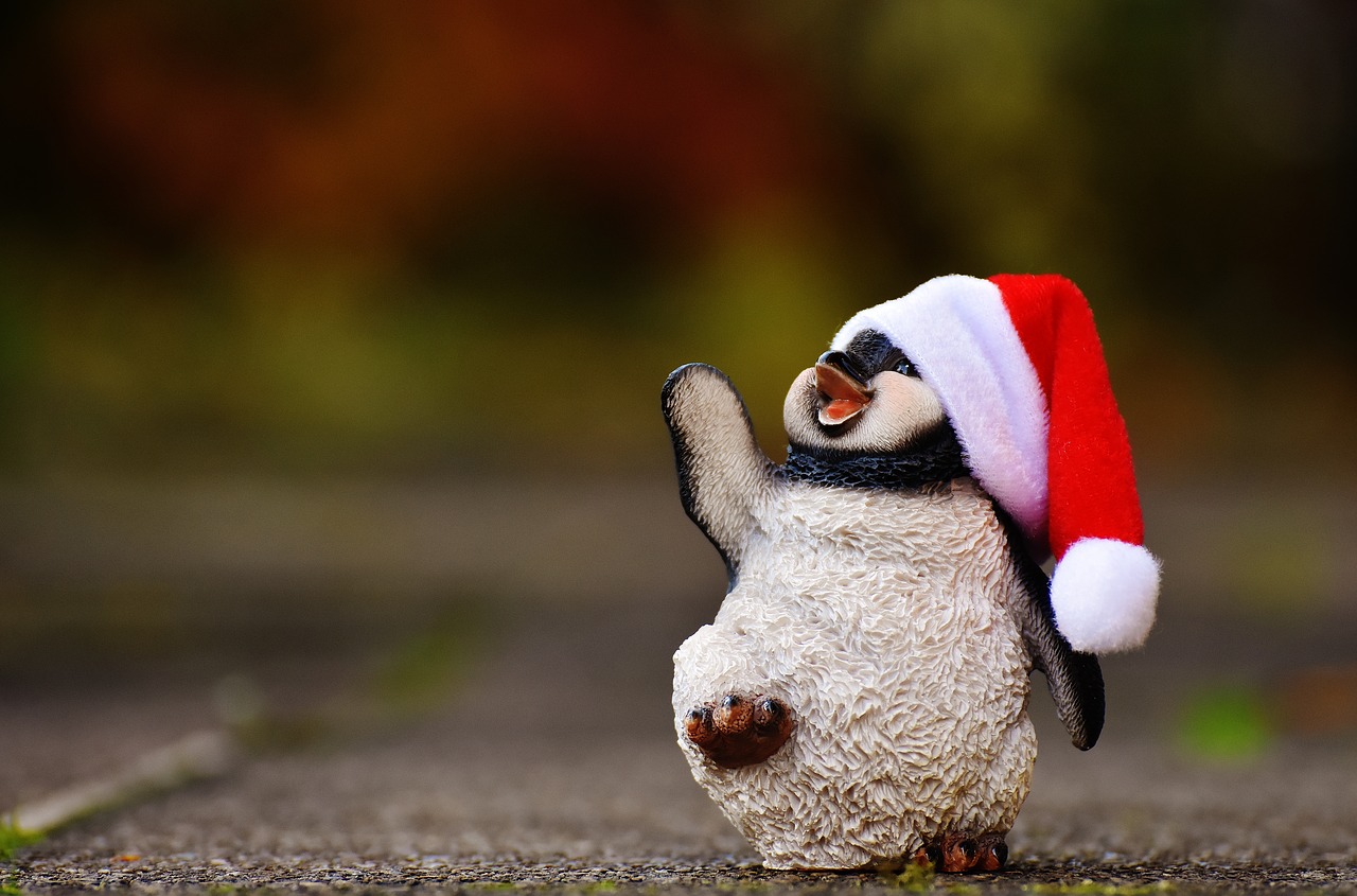 penguin figure christmas free photo
