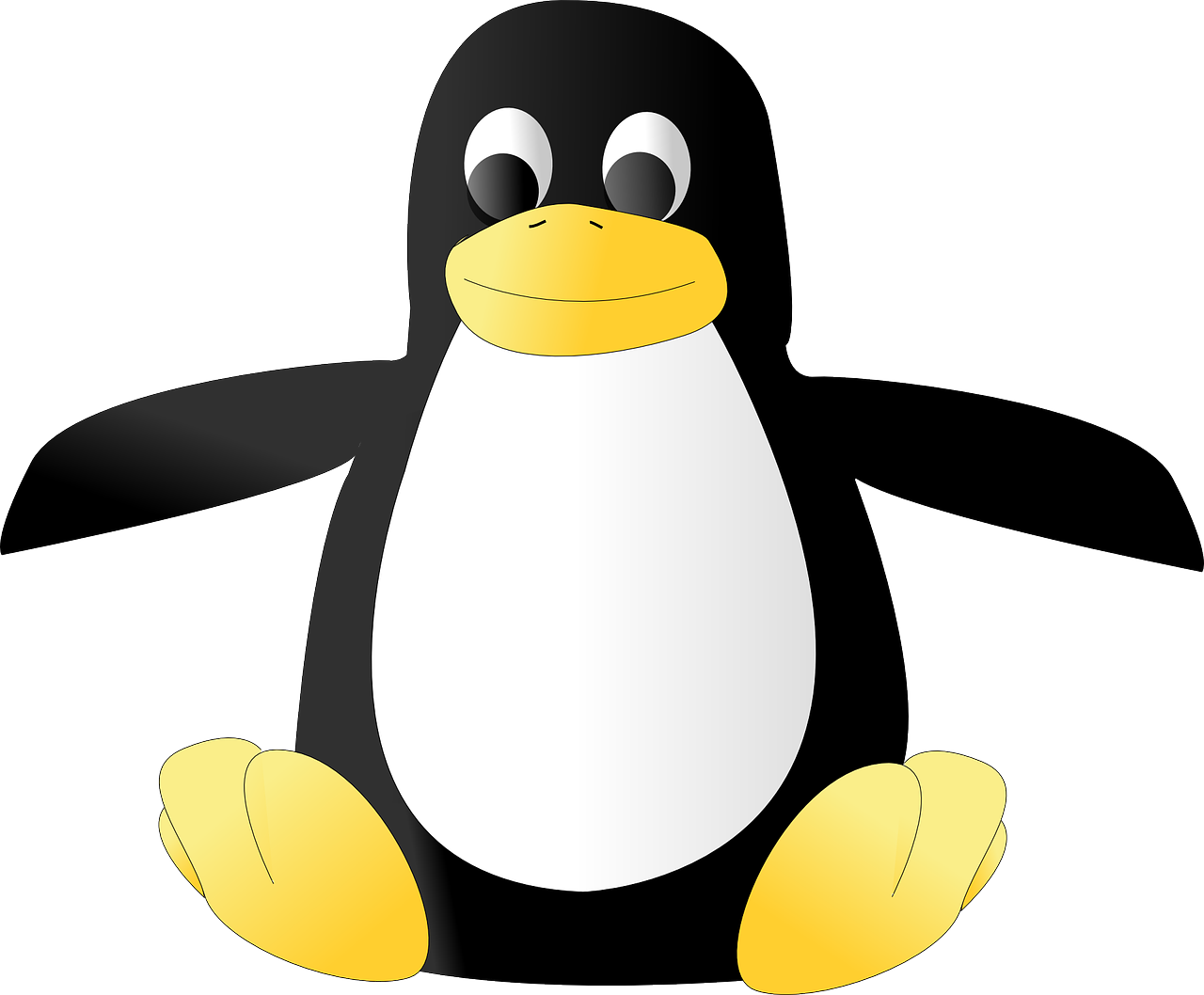 penguin,mascot,tux,linux,plush,bird,wildlife,winter,nature,arctic,animal,free vector graphics,free pictures, free photos, free images, royalty free, free illustrations, public domain
