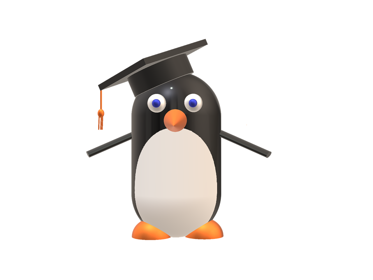 penguin 3d character free photo