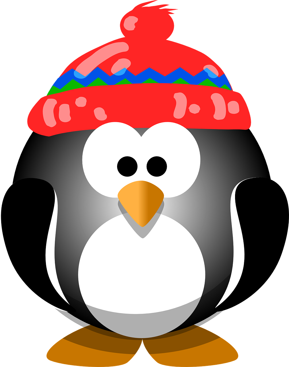 penguin bird hat free photo