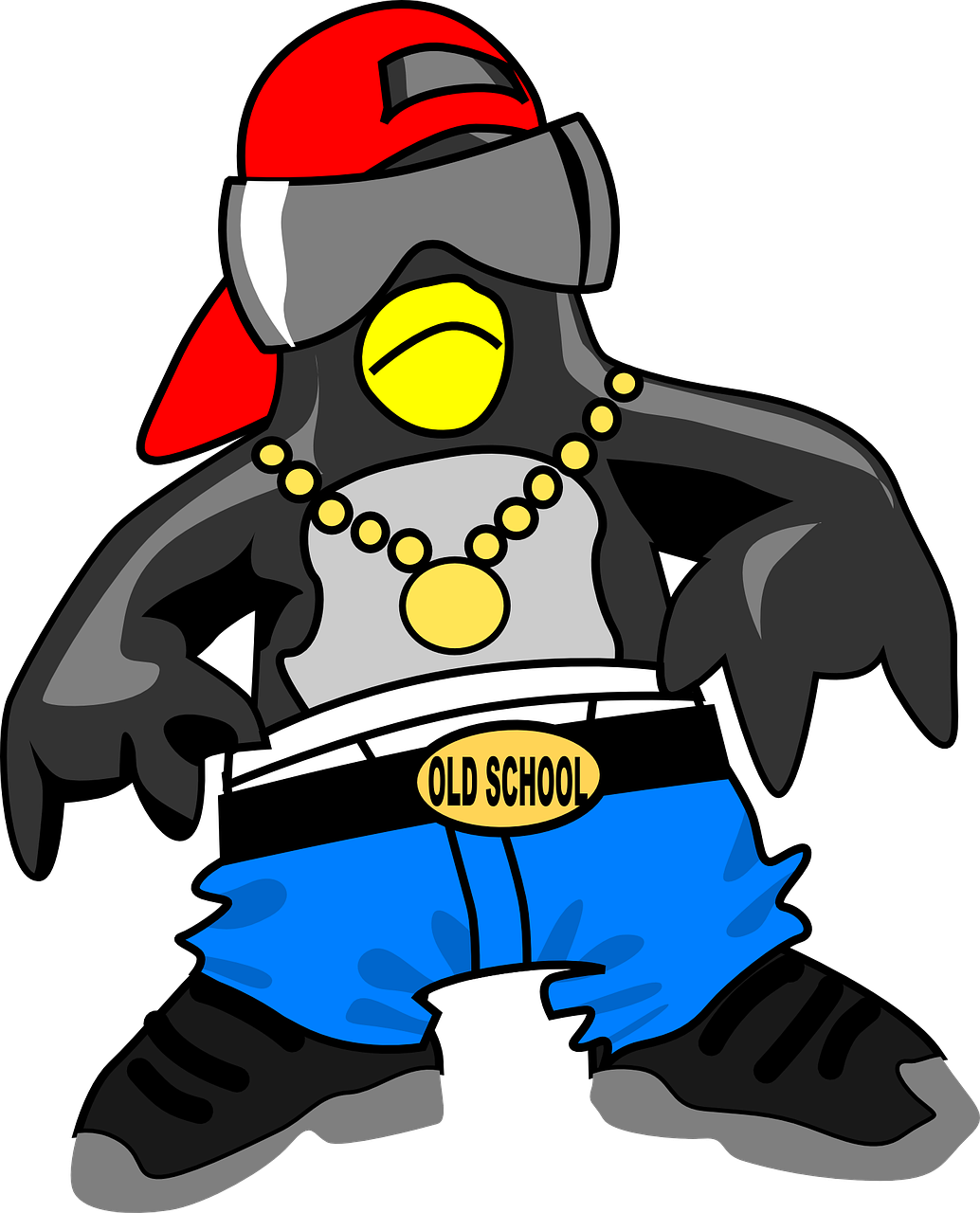 penguin rapper sagging free photo