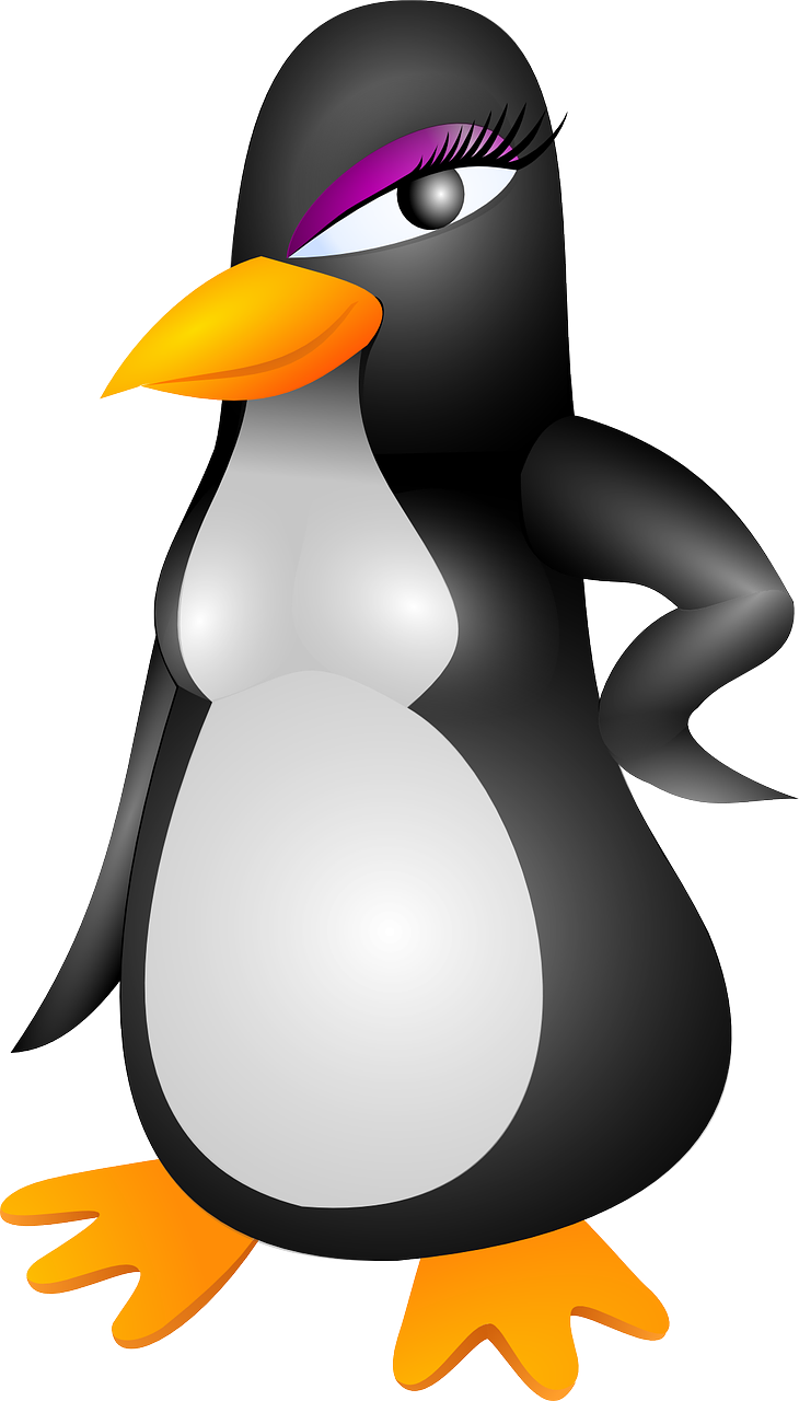 penguin female girl free photo