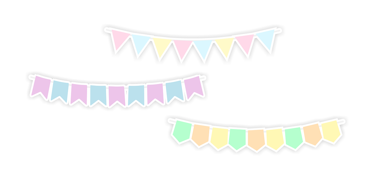 pennant banner banner shabby chic free photo