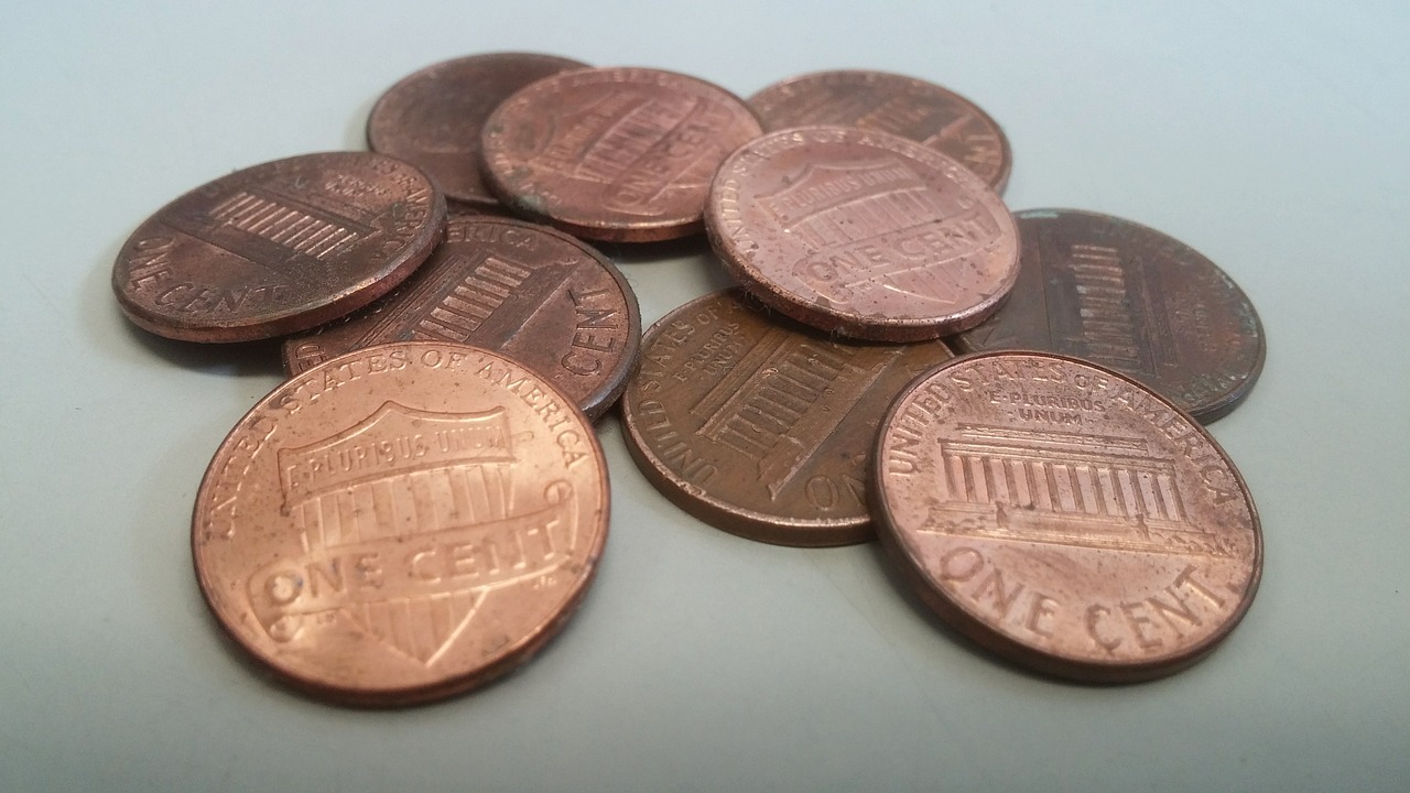 pennies penny coins free photo