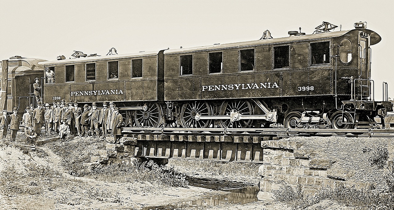 pennsylvania railroad locomotive free photo