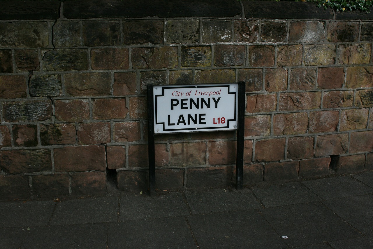 penny lane plate sign free photo