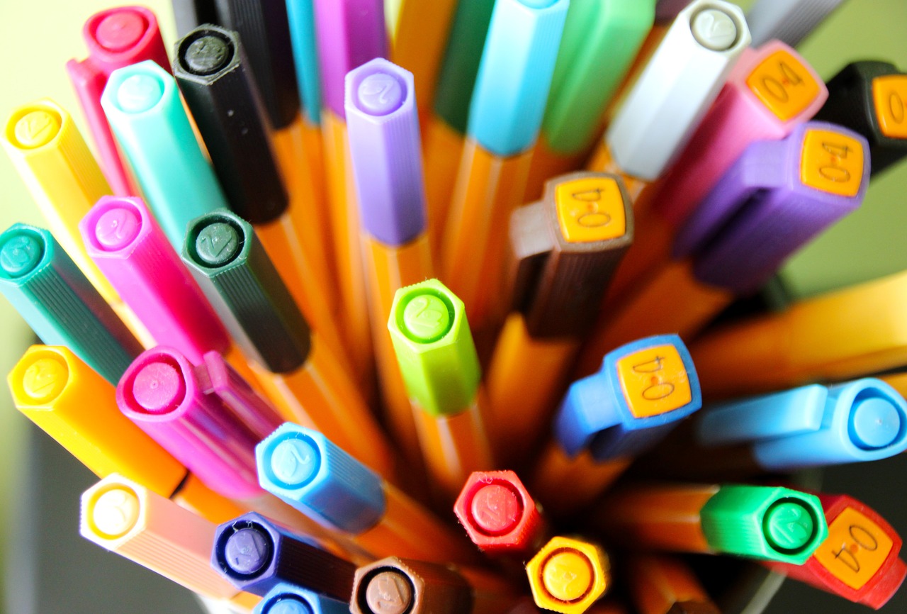 pens color the colour of the free photo