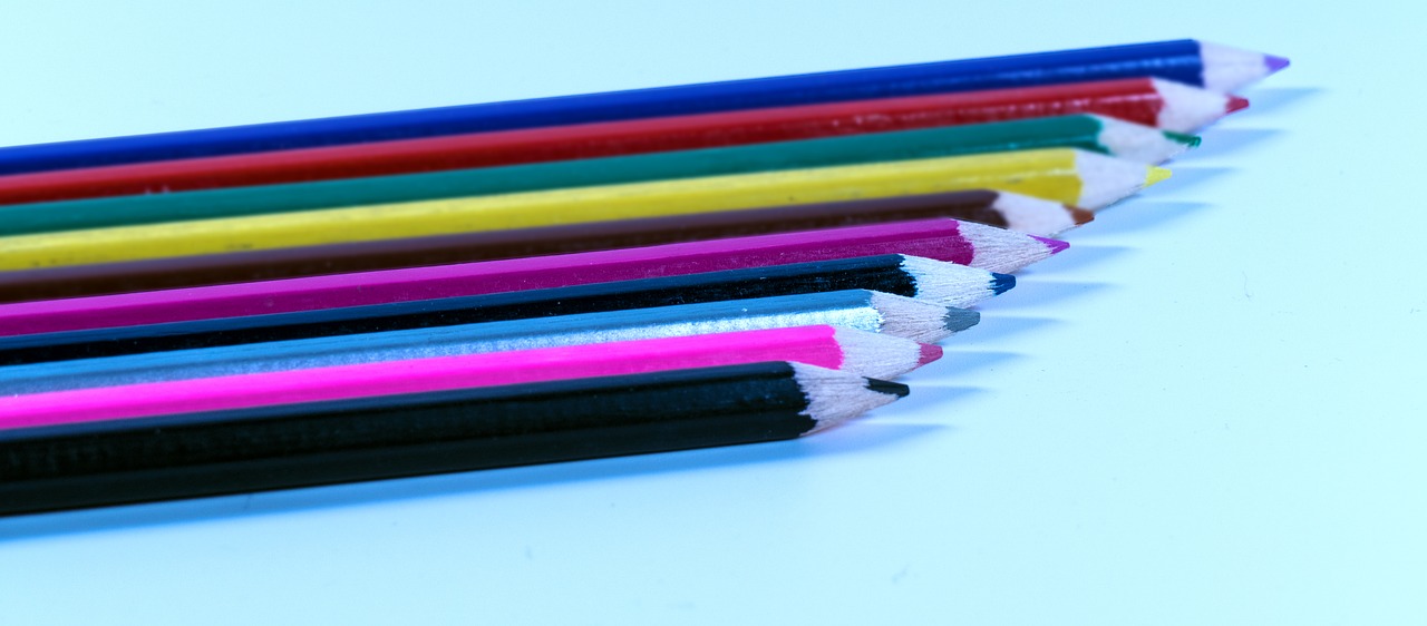 pens colored pencils colorful free photo