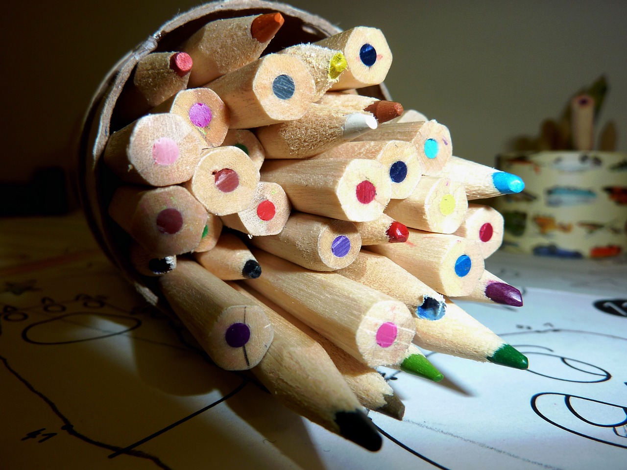 pens colored pencils paint free photo