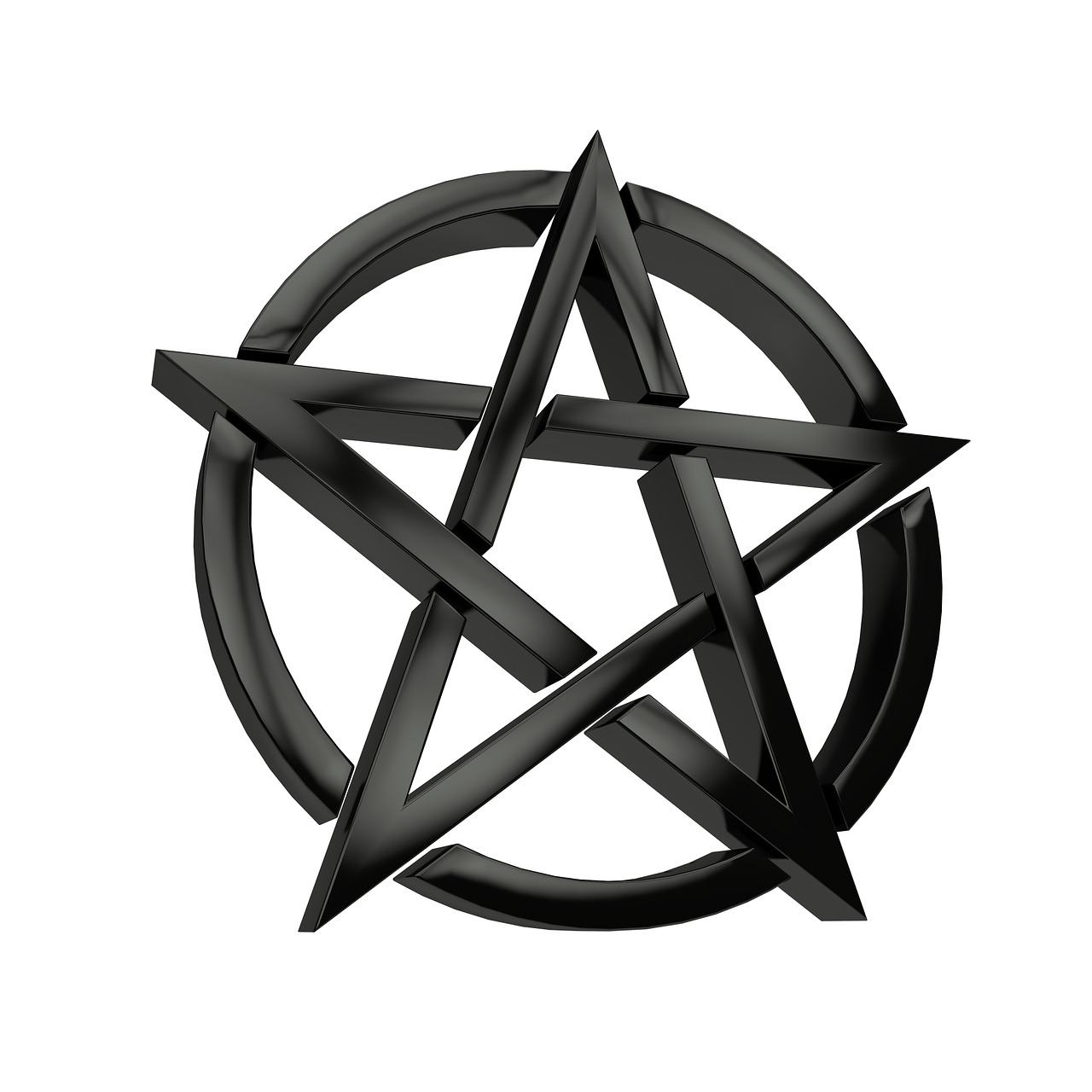 pentacle black symbol free photo