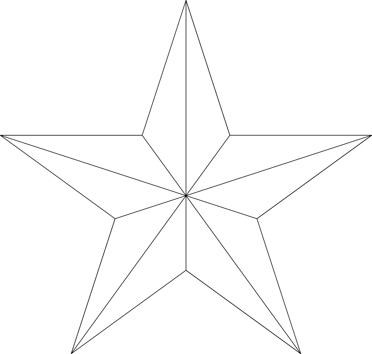 pentagram star symmetry free photo